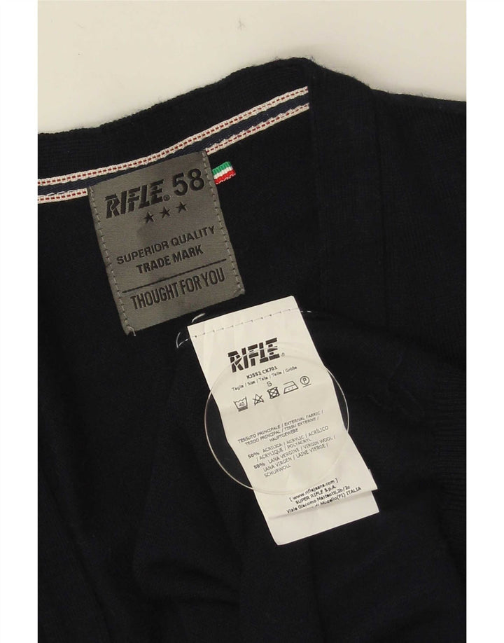 Rifle Ανδρική ζακέτα πουλόβερ Small Navy Blue Ακρυλικό