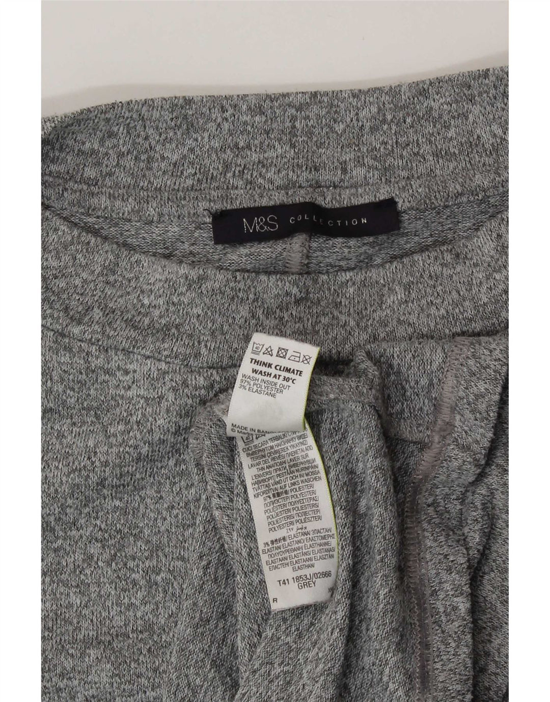 Marks & Spencer Γυναικεία Μπλούζα Τοπ UK 20 2XL Πολυεστέρας με γκρι φλύκταινες