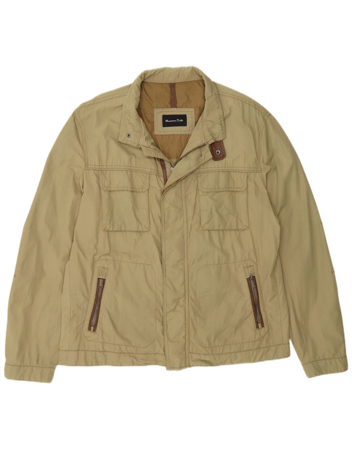 Massimo Dutti Ανδρικό Utility Jacket UK 44 2XL Khaki Nylon