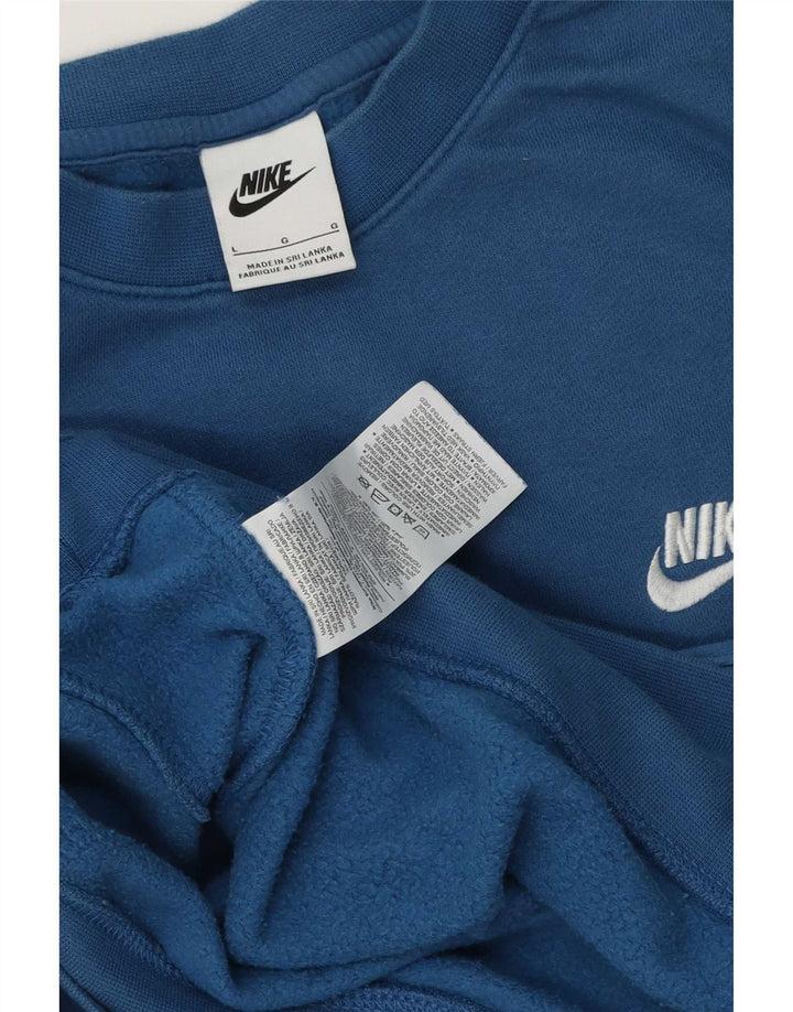 Ανδρικό φούτερ Nike Jumper μεγάλο μπλε βαμβακερό