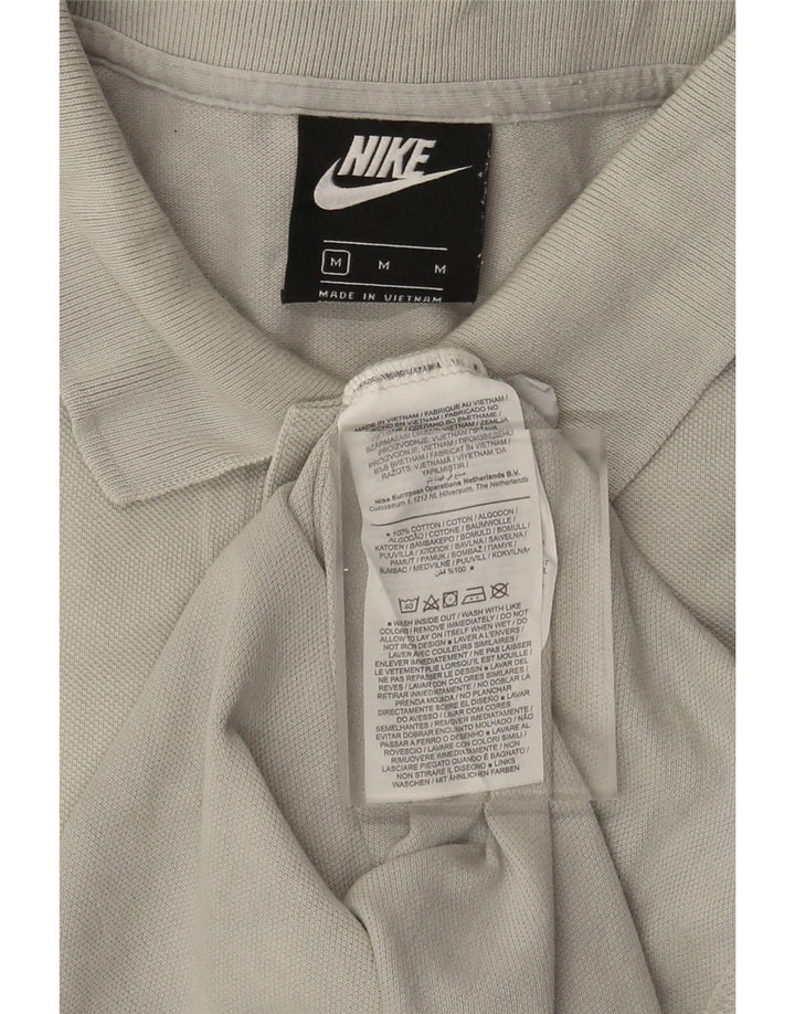 Ανδρικό μπλουζάκι πόλο Nike, μεσαίο γκρι βαμβακερό