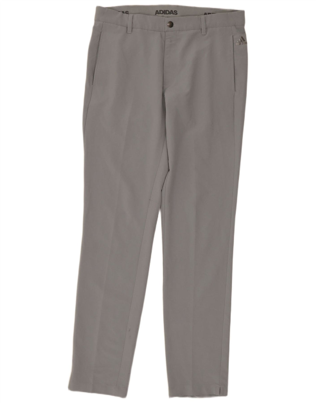 Γυναικείο Slim Chino Παντελόνι Adidas W32 L34 Γκρι Πολυεστέρας