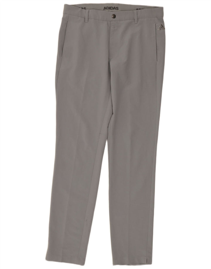 Γυναικείο Slim Chino Παντελόνι Adidas W32 L34 Γκρι Πολυεστέρας