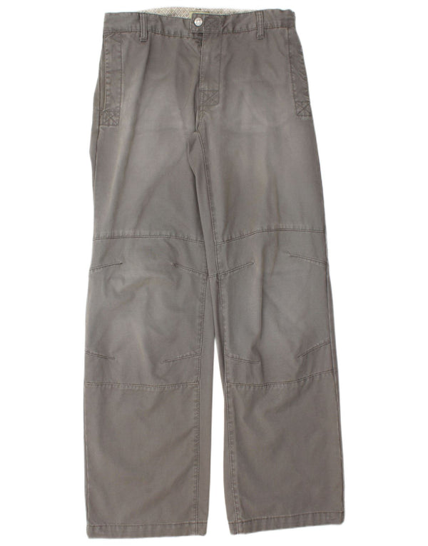 RIFLE Ανδρικό φαρδύ παντελόνι Chino W30 L33 Γκρι βαμβακερό