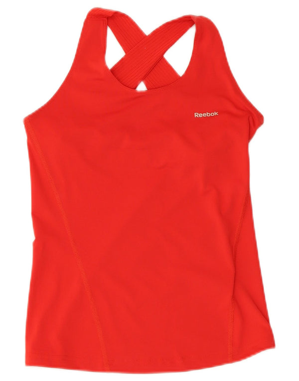 Reebok Γυναικείο Γιλέκο Τοπ UK 4 XS Red Polyester