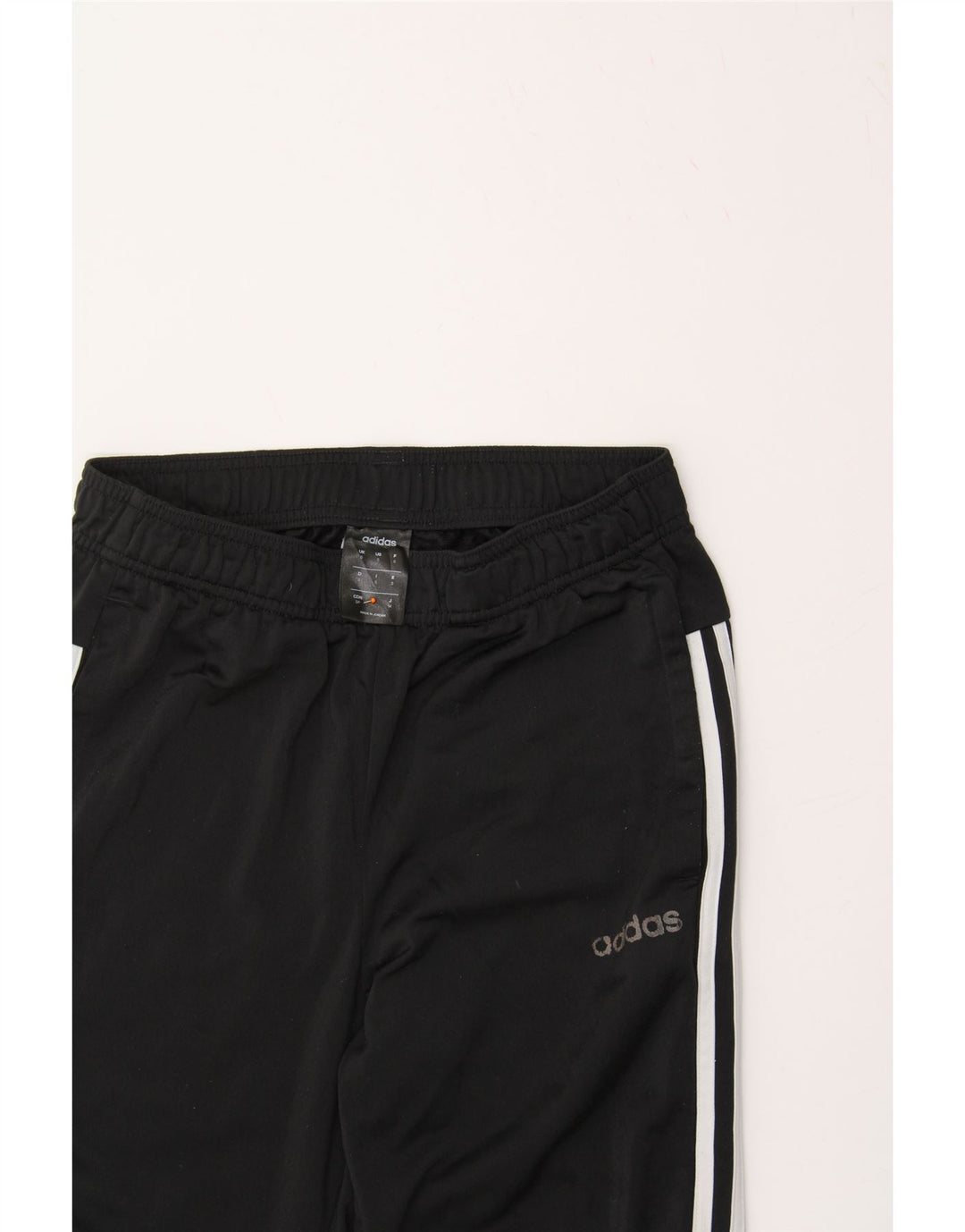 ADIDAS Mens Tracksuit Trousers Joggers Small Black Polyester Vintage Adidas and Second-Hand Adidas from Messina Hembry 