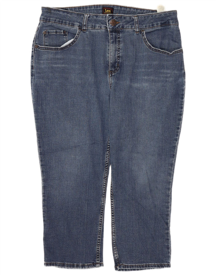 Lee Womens Capri Jeans US 18 2XL W36 L11 Μπλε βαμβακερό