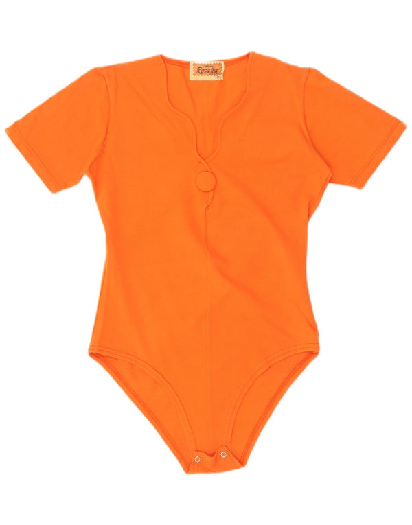 Vintage γυναικείο κορμάκι UK 8 Small Orange