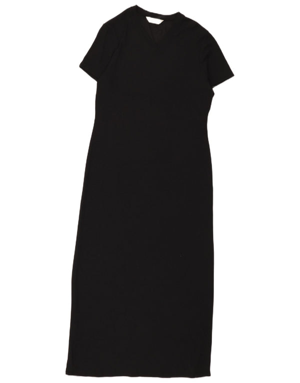 Marks & Spencer Γυναικείο Maxi Φόρεμα UK 10 Small Black Nylon