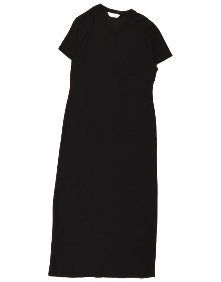 Marks & Spencer Γυναικείο Maxi Φόρεμα UK 10 Small Black Nylon