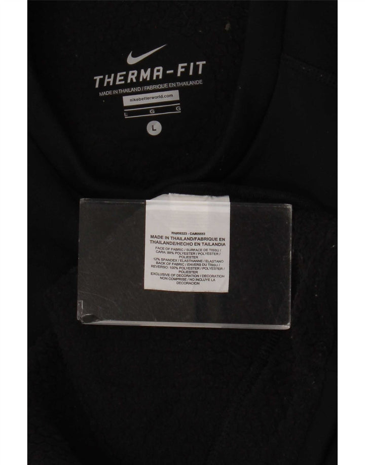 Ανδρικό φούτερ Nike Therma-Fit Jumper μεγάλο μαύρο πολυεστέρα
