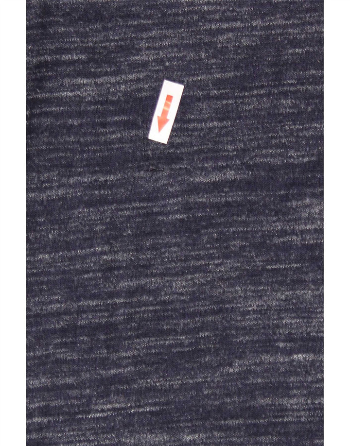 Marks & Spencer Γυναικείο τοπ μακρυμάνικο UK 10 Small Navy Blue Flecked