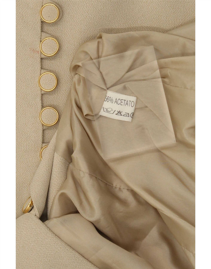 Vintage Γυναικείο γραφικό σακάκι IT 42 Medium Beige Animal Print