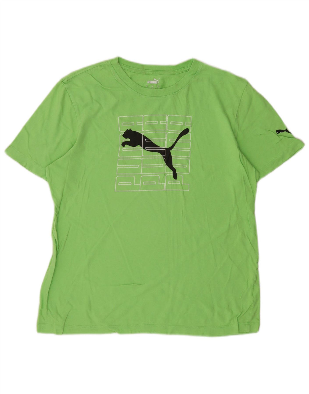 Γυναικείο γραφικό μπλουζάκι PUMA Top UK 14 Medium Green