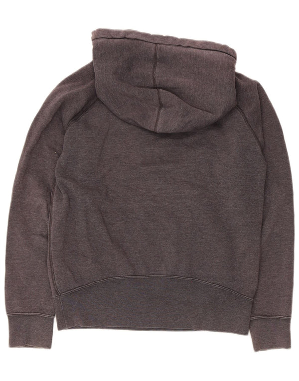 Hurley Γυναικείο Γραφικό Hoodie Jumper UK 14 Medium Grey Cotton