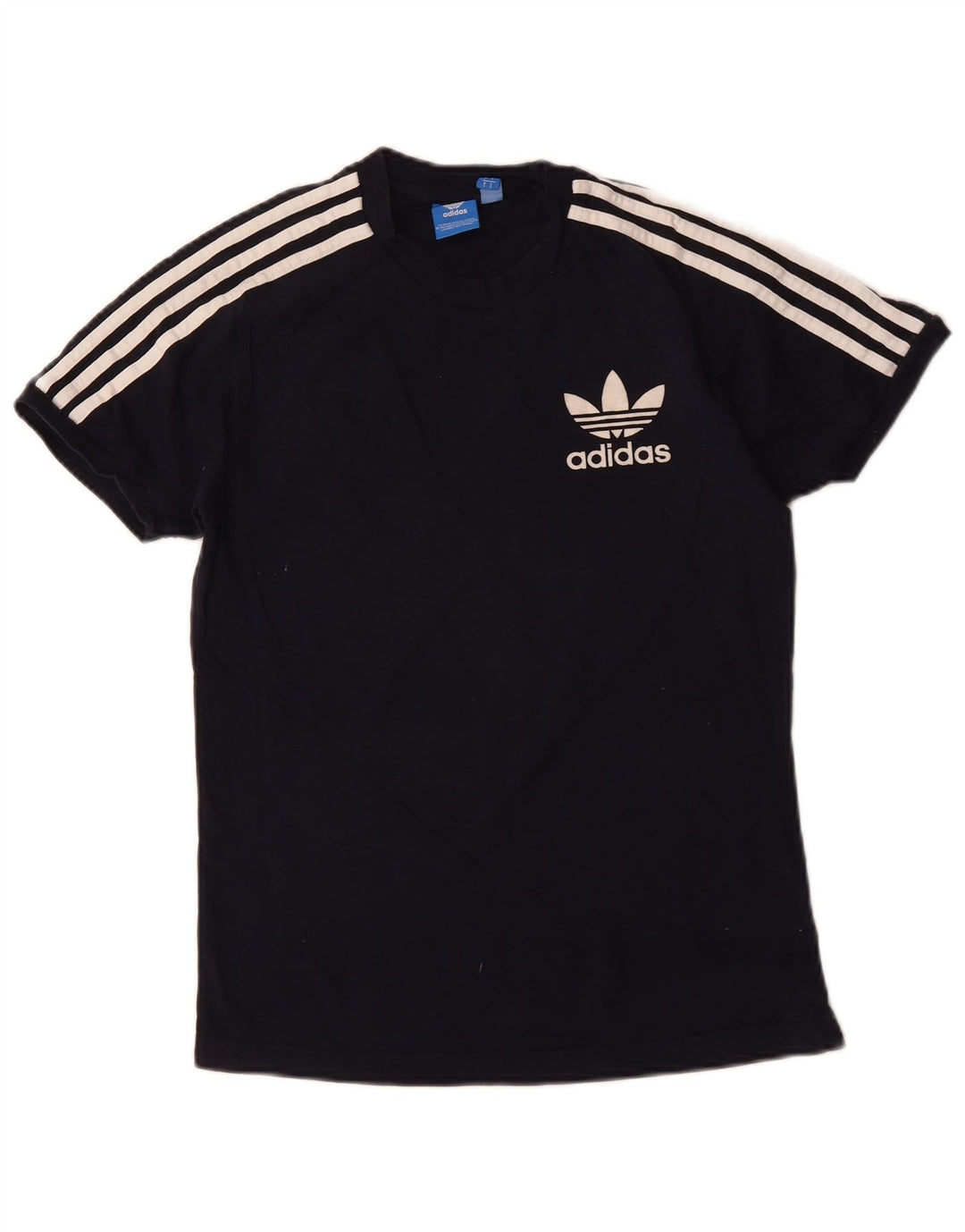Γυναικείο γραφικό μπλουζάκι ADIDAS Top UK 10 Small Navy Blue από βαμβάκι