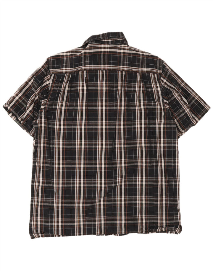 Ανδρικό κοντομάνικο πουκάμισο Dickies μαύρο βαμβακερό