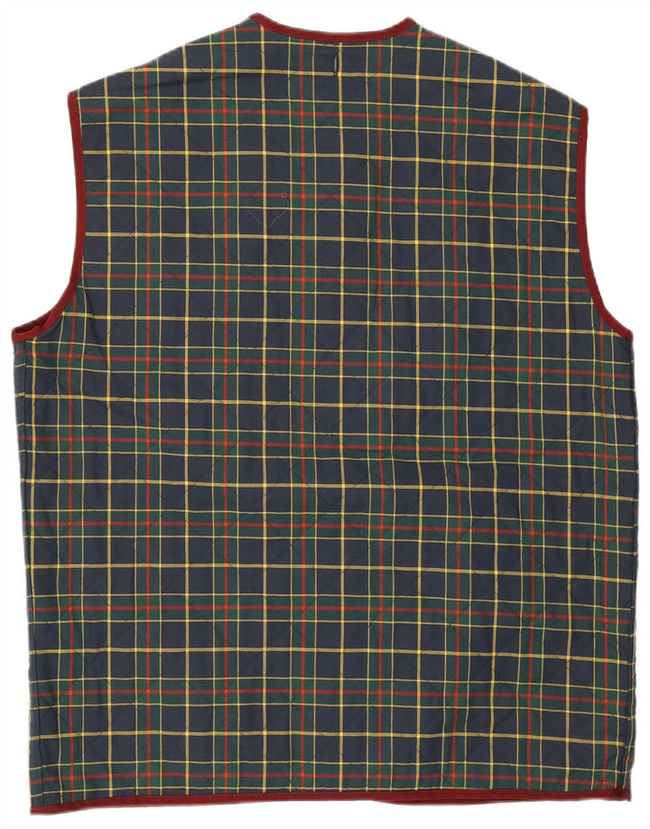 Belfe & Belfe Ανδρικά καπιτονέ Gilet IT 50 Large Navy Blue Check