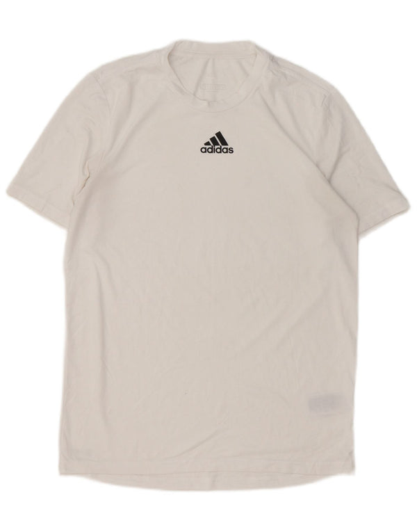 Adidas Ανδρικό T-Shirt Aeroready Top Small White Polyester