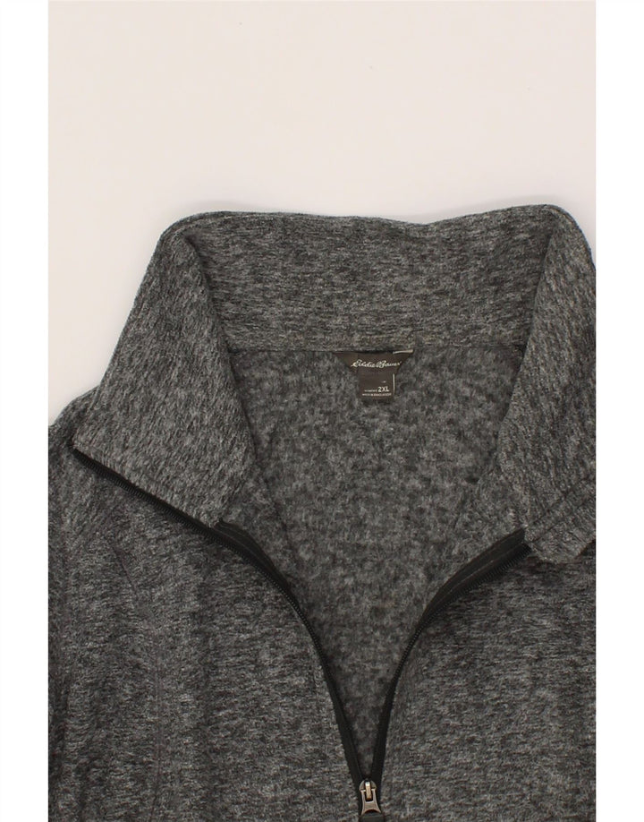 EDDIE BAUER Womens Tracksuit Top Jacket UK 20 2XL Grey Polyester Vintage Eddie Bauer and Second-Hand Eddie Bauer from Messina Hembry 