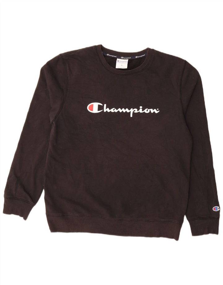 Ανδρικό γραφικό φούτερ Champion Jumper XL Μαύρο βαμβακερό
