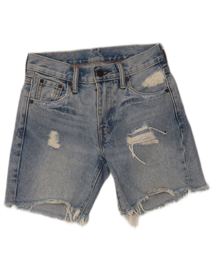 Levi's Boys 505 Distressed τζιν σορτς 5-6 ετών W23 Μπλε βαμβακερό