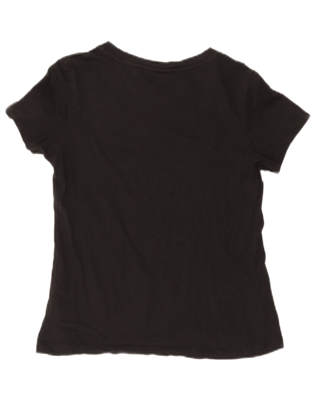 Γυναικείο γραφικό μπλουζάκι CALVIN KLEIN Top UK 12 μεσαίο μαύρο βαμβακερό