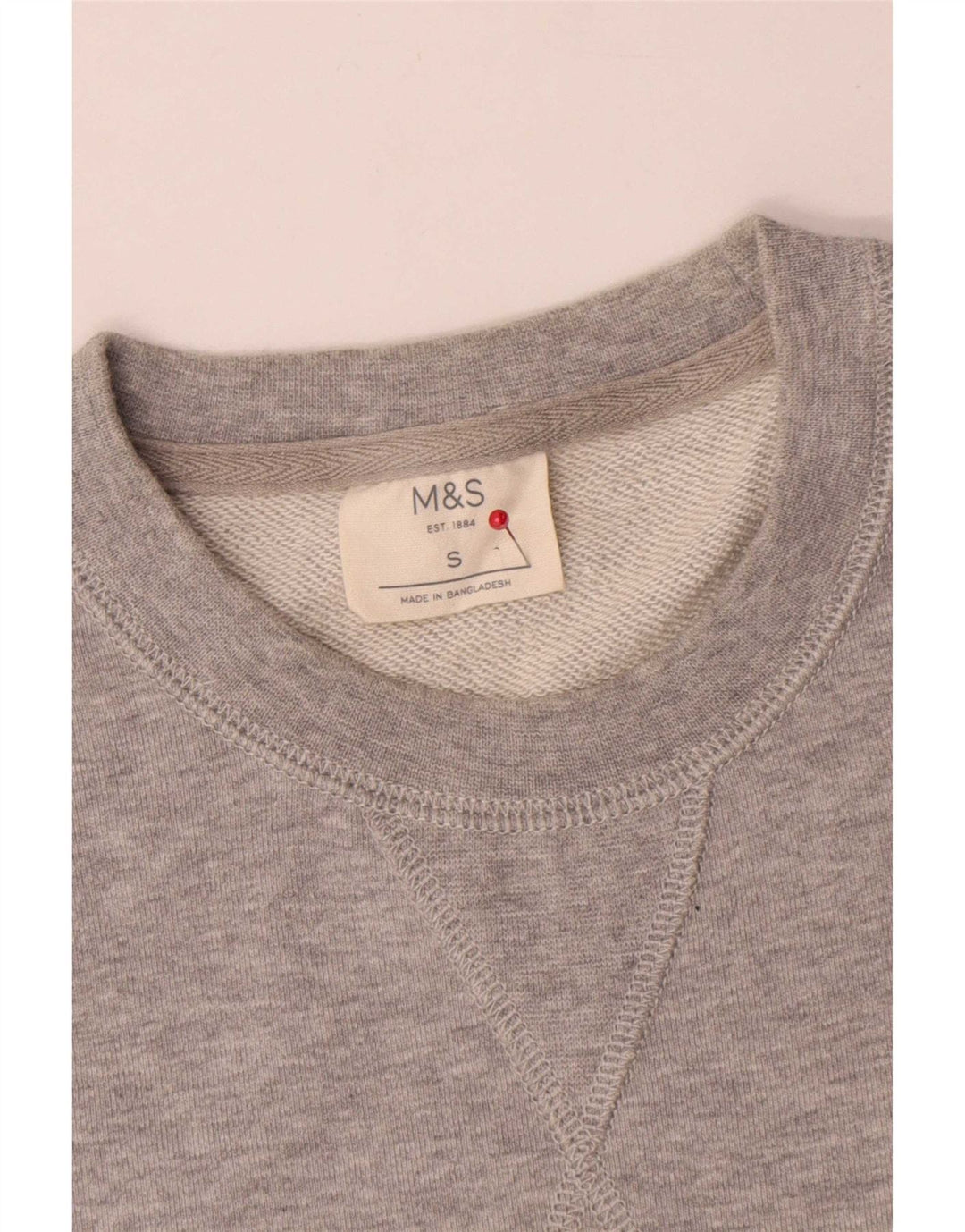 Ανδρικό φούτερ Marks & Spencer Jumper Μικρό Γκρι βαμβακερό