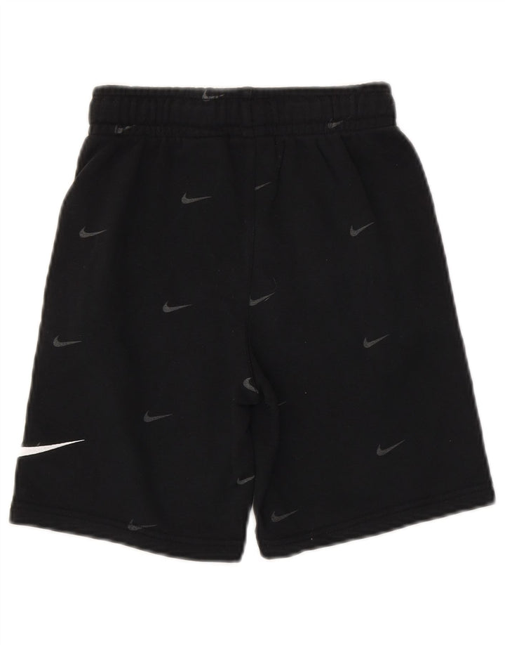 Γραφικό αθλητικό σορτς NIKE Boys Standard Fit 8-9 ετών Μικρό μαύρο βαμβακερό