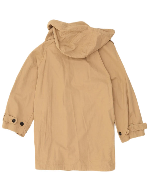 Zara Γυναικεία καμπαρντίνα με κουκούλα UK 10 Small Beige Cotton