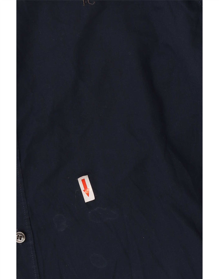 Ανδρικό πουκάμισο French Connection Μεγάλο Navy Blue από βαμβάκι