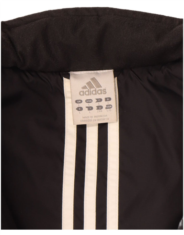 Adidas Ανδρικό μπουφάν UK 40 Large Black Colourblock Πολυεστέρας