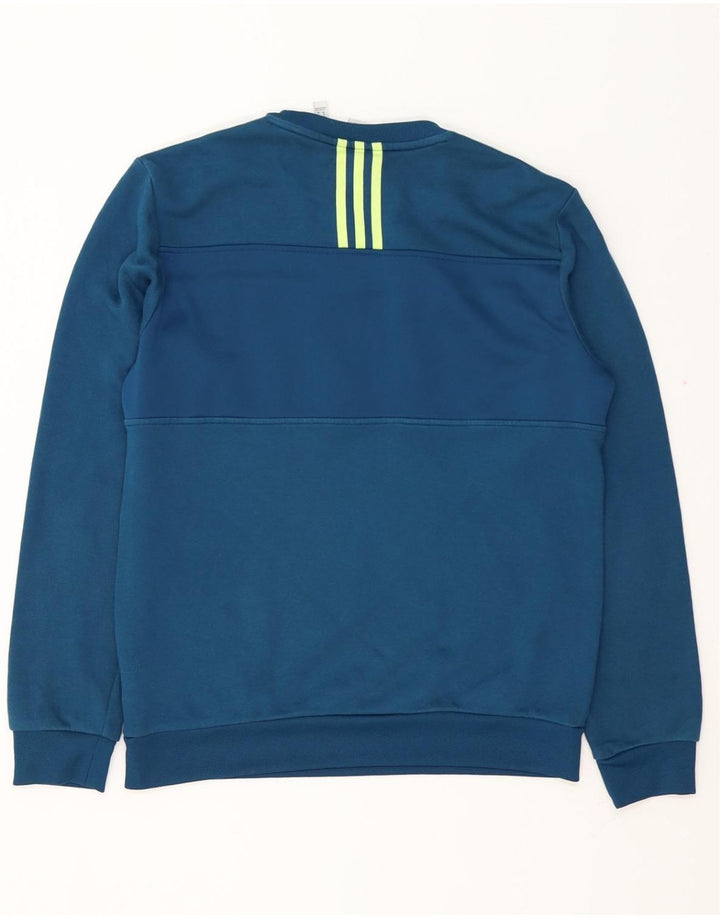 Ανδρικό φούτερ ADIDAS Jumper Μεσαίο μπλε βαμβακερό