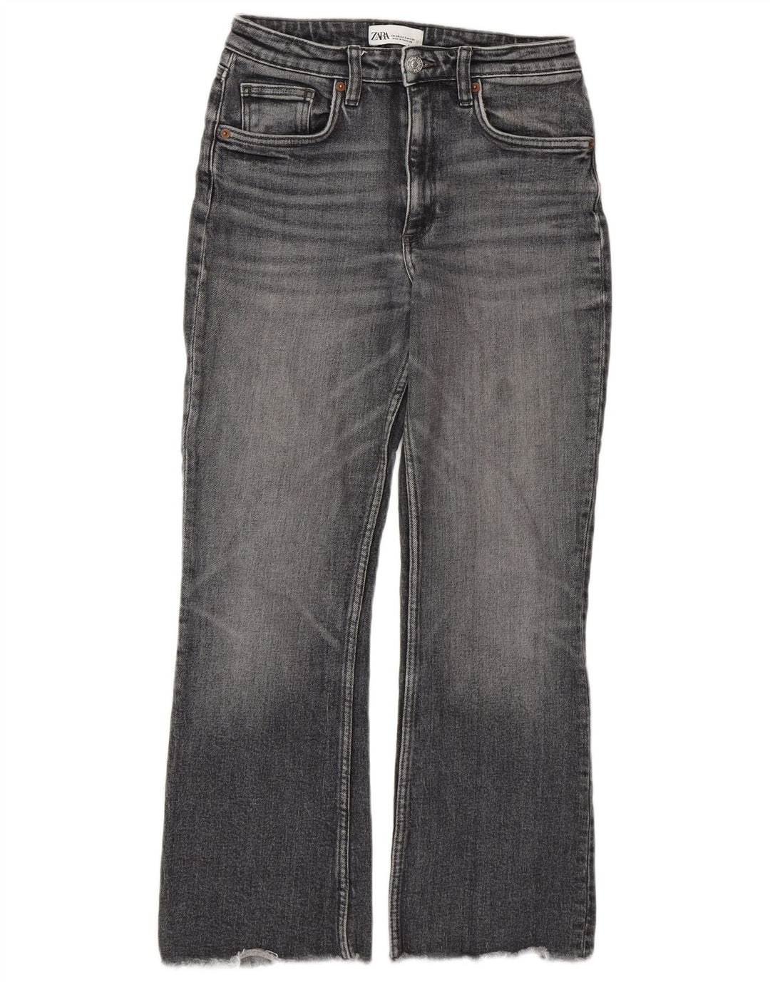 Zara Γυναικείο Τζιν μποτάκι EU 34 2XS W24 L26 Γκρι