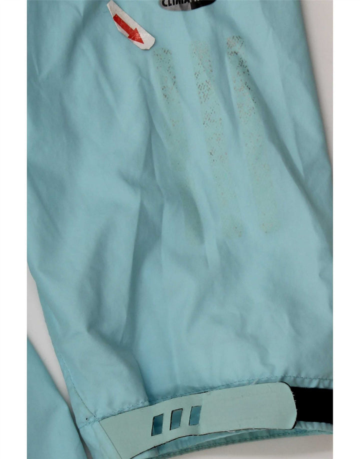 Adidas Γυναικείο Clima Proof Hooded Rain Jacket UK 16 Large Blue Polyester