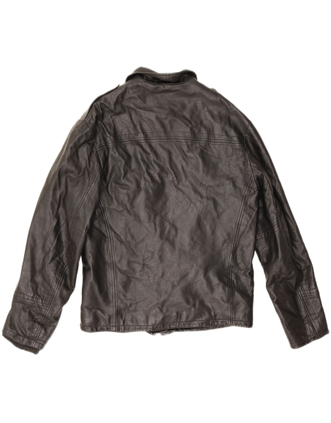Ανδρικό δερμάτινο μπουφάν Conbipel Military IT 48 Medium Black Leather