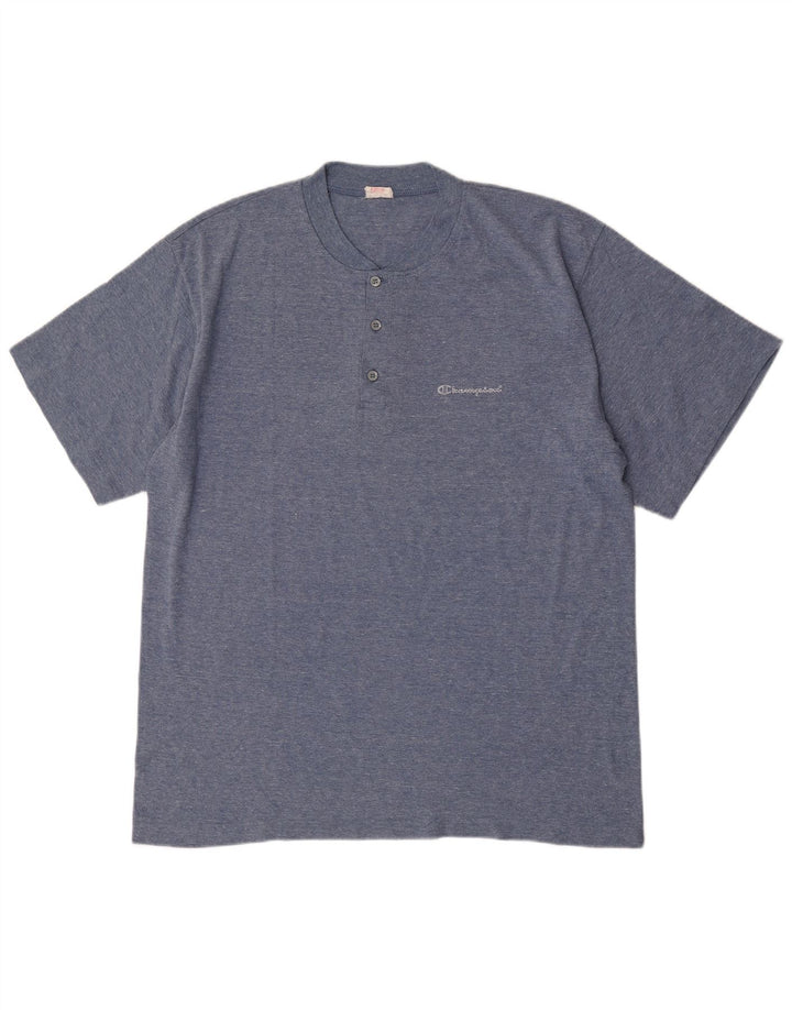 Ανδρικό T-Shirt Champion Top XL Blue Flecked Cotton