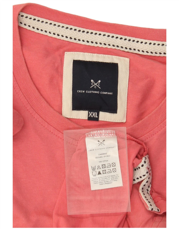 J. Crew Ανδρικό T-Shirt Top 2XL Ροζ Βαμβακερό