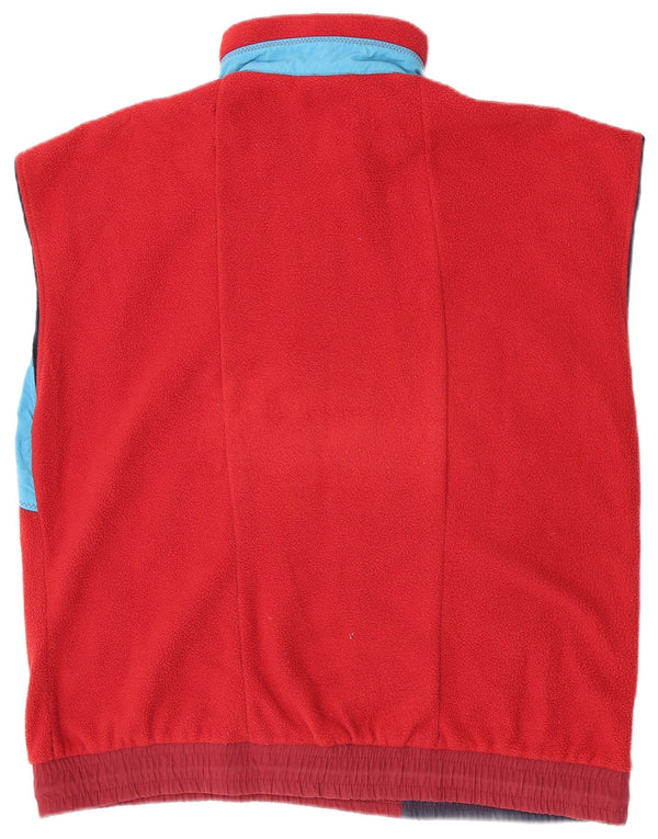 AUSTRALIAN L'ALPINA Ανδρική Χαλαρή Εφαρμογή Fleece Gilet IT 50 Medium Burgundy