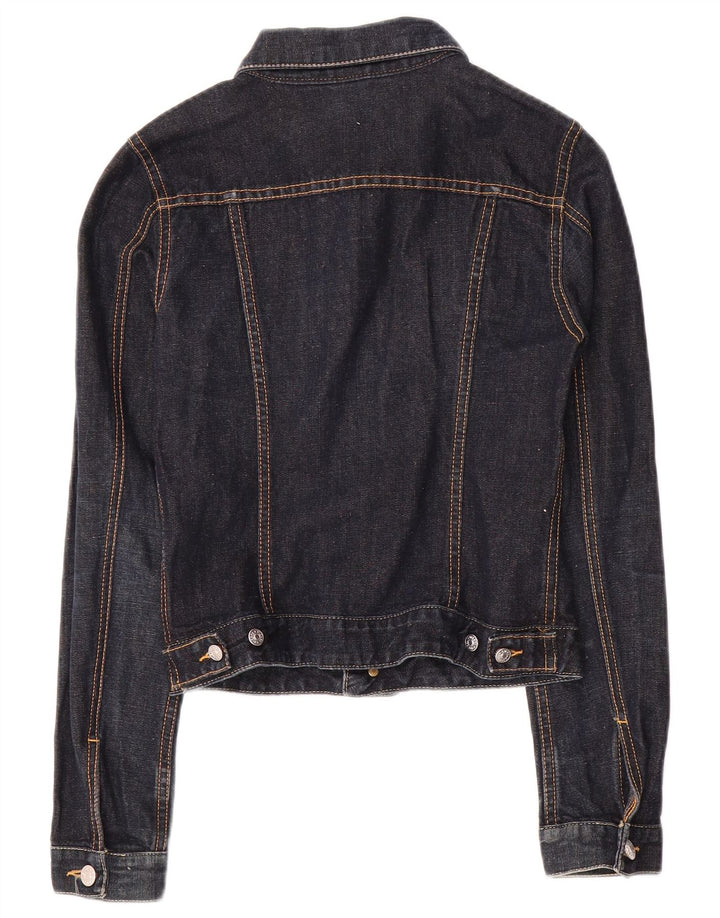 Diesel γυναικείο τζιν μπουφάν UK 10 Small Navy Blue Flax