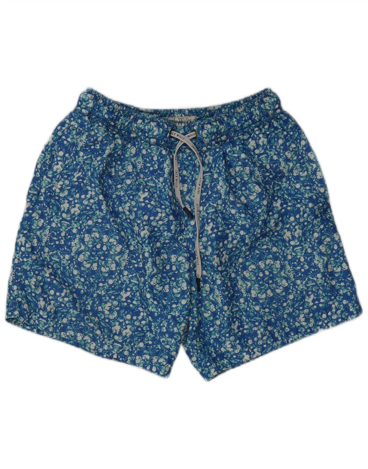 Ανδρικό σορτς κολύμβησης Jack Wills XS Blue Floral Polyester