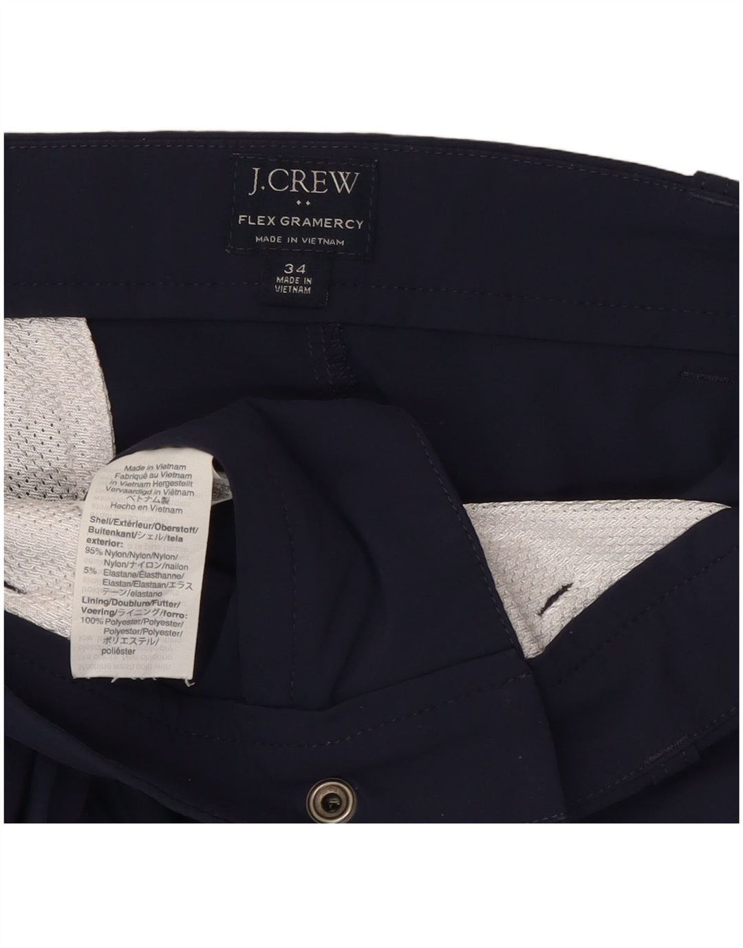 J. Crew Γυναικείο σορτς Chino Gramercy W34 Large Navy Blue Nylon