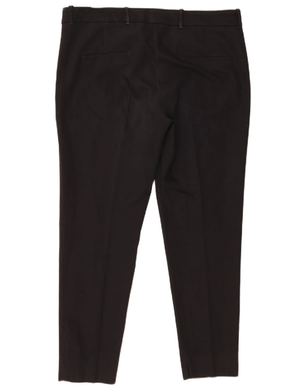 Zara Γυναικείο Slim παντελόνι Chino XL W32 L28 Μαύρο Πολυεστέρας