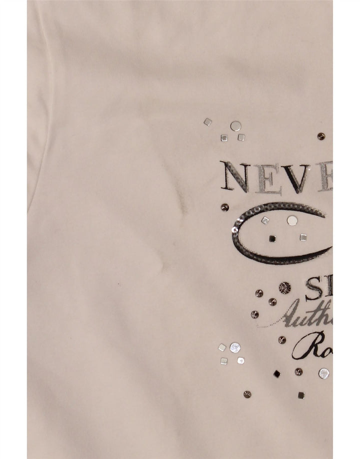Γυναικεία αθλητική φόρμα CHAMPION Easy Fit Graphic Top Jacket UK 16 Large White