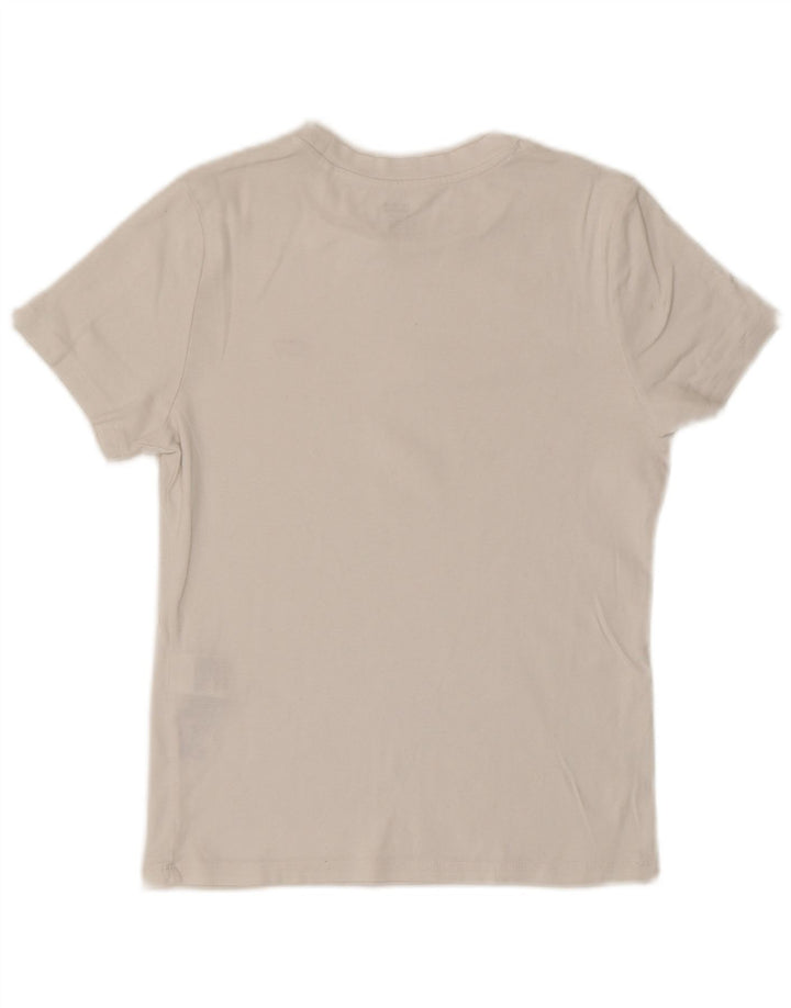 LEVI'S Womens T-Shirt Top UK 12 Medium White Cotton