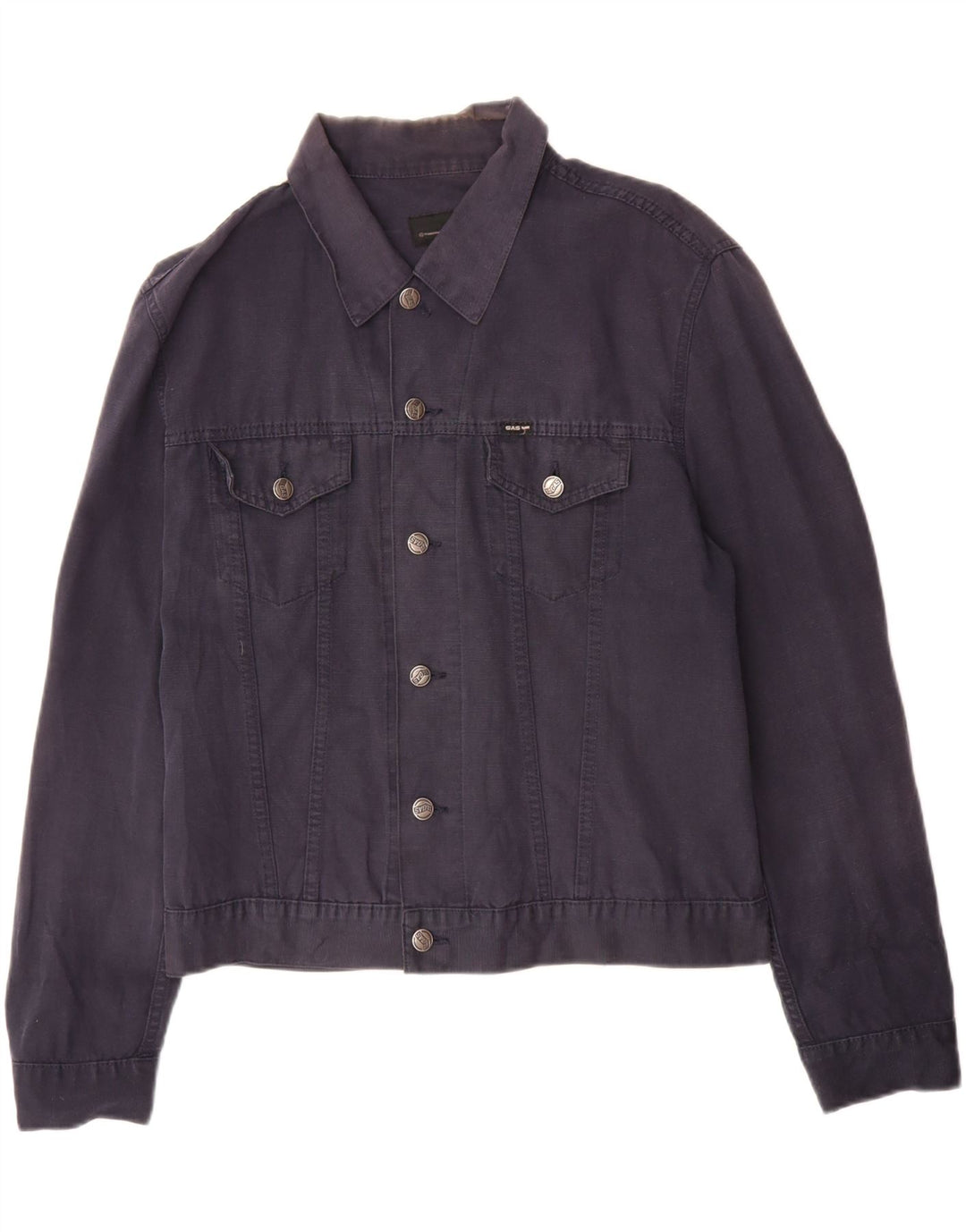 Ανδρικό Gas Bomber Jacket UK 40 Large Navy Blue Cotton