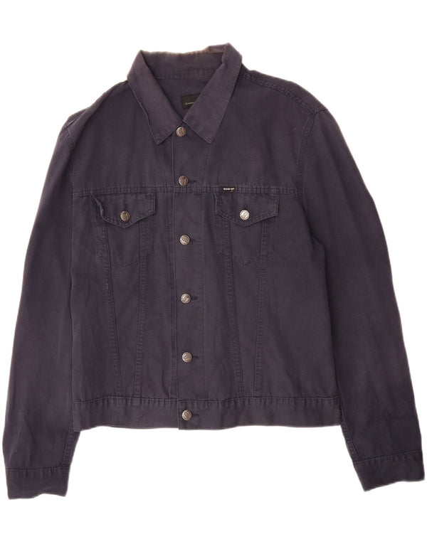 Ανδρικό Gas Bomber Jacket UK 40 Large Navy Blue Cotton
