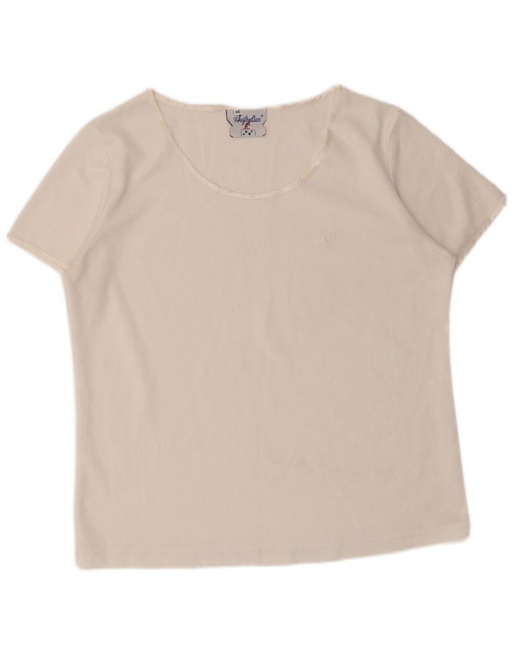 Γυναικείο T-Shirt AUSTRALIAN L'ALPINA Top IT 46 μεγάλο λευκό πολυεστέρα