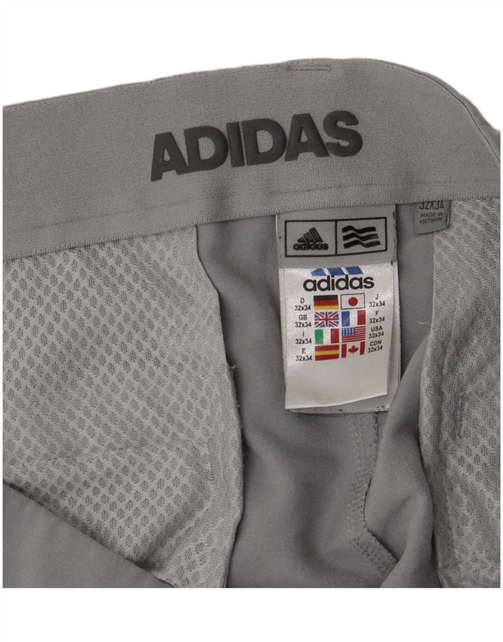 Γυναικείο Slim Chino Παντελόνι Adidas W32 L34 Γκρι Πολυεστέρας
