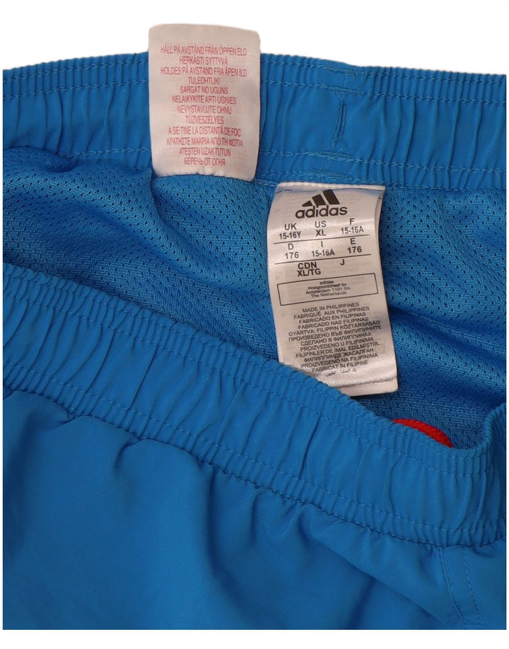Adidas Boys Graphic Swimming Σορτς 15-16 ετών Μπλε Πολυεστέρας
